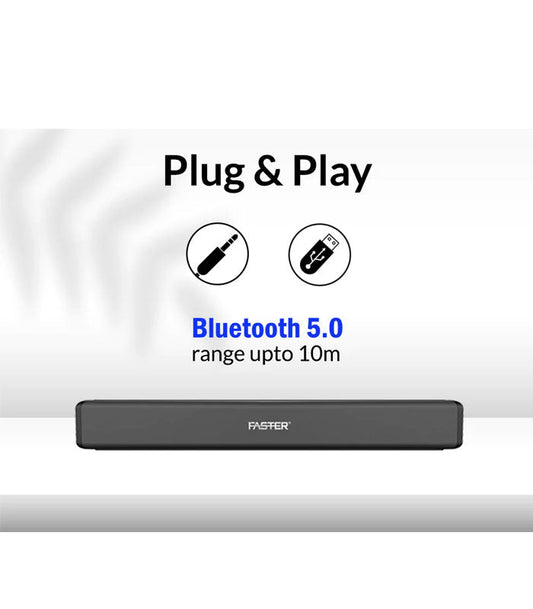 Faster VB3000 Bluetooth 2.0 Channel Sound Bar 30w with Optical Connectivity