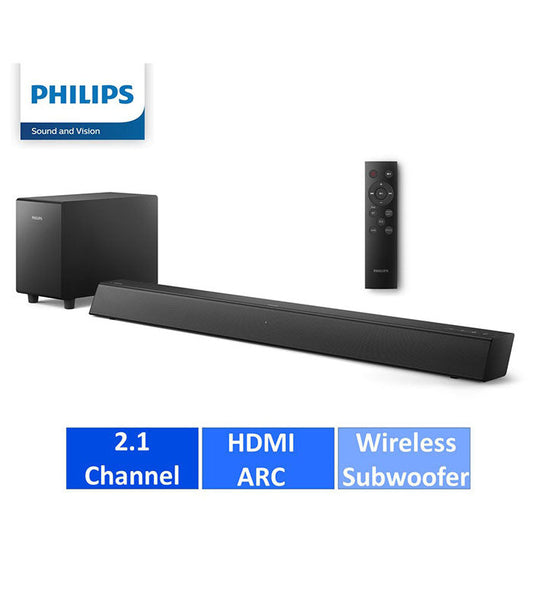 Philips Wireless Subwoofer Sound Bar TAB5305/98 2.1-CH