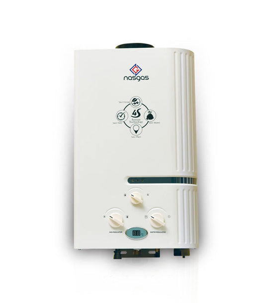 Nasgas 6 Liter Instant Glass Geyser
